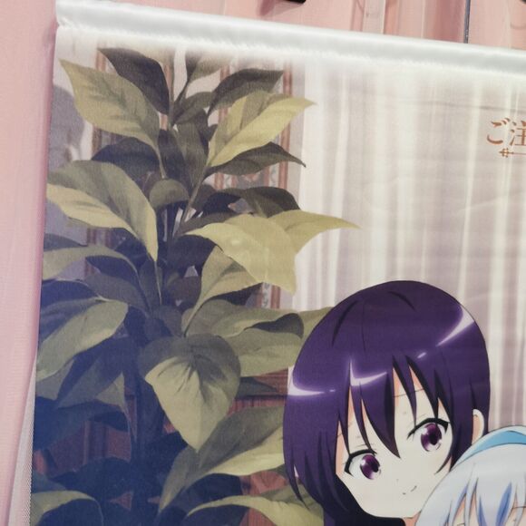 Is the Order a Rabbit Tapestry Cocoa Chino Wall Scroll Art Poster Japan Manga - Picture 8 of 10